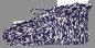 Preview: Knitted slippers in dark blue, black, white from polyester in size 38/39